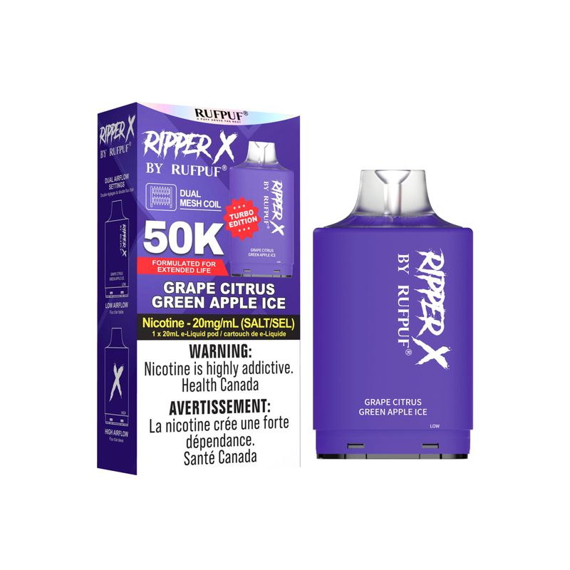 Ripper 50k Grape Citrus Green Apple Ice