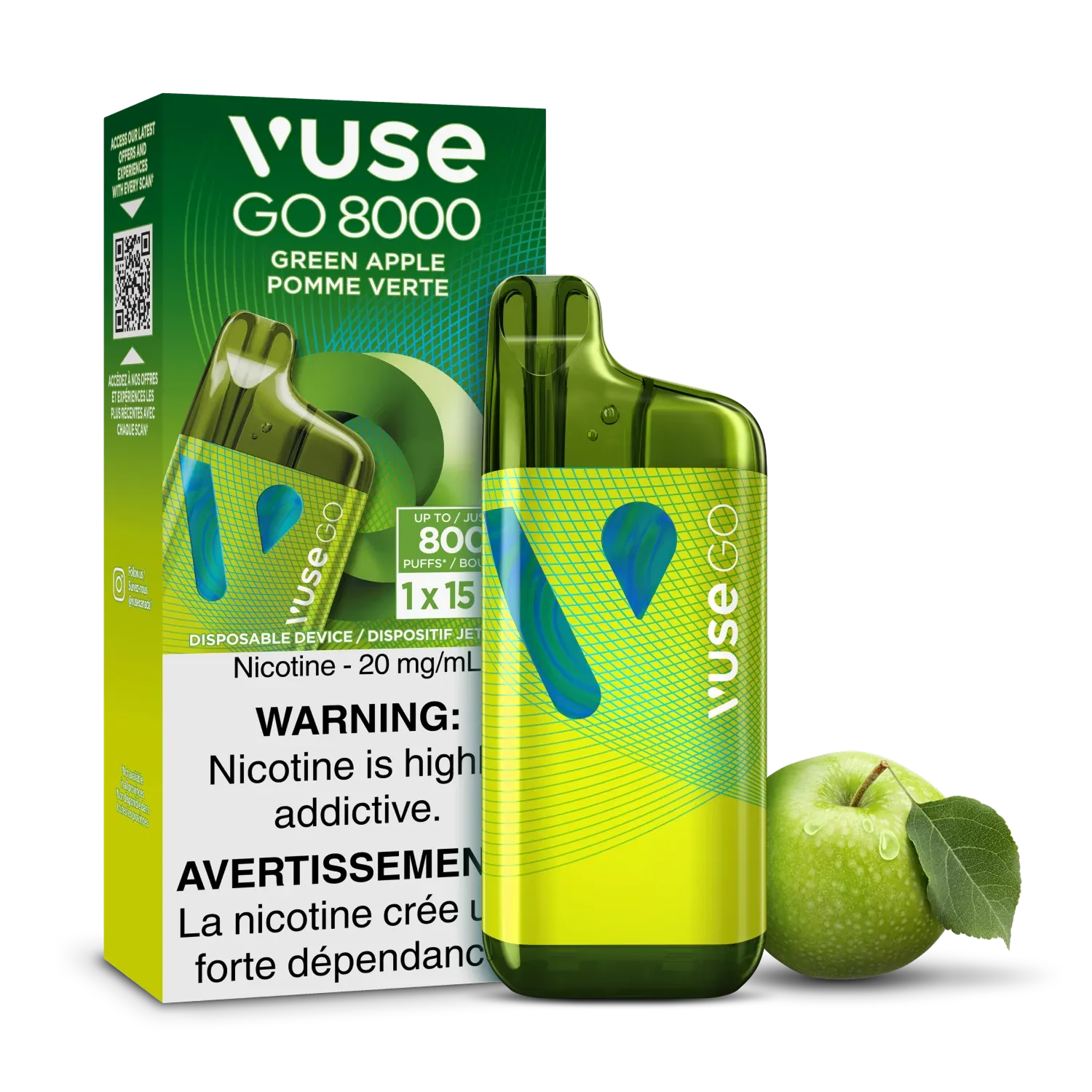Vuse 8k Apple Sour