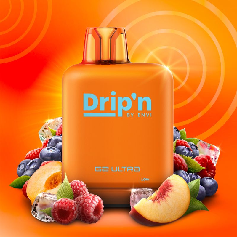 Dripn G2 Ultra 50K Peach Blue Razz Ice