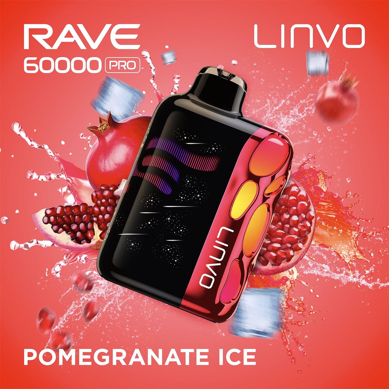 Linvo Rave 60k Pomegranate Ice