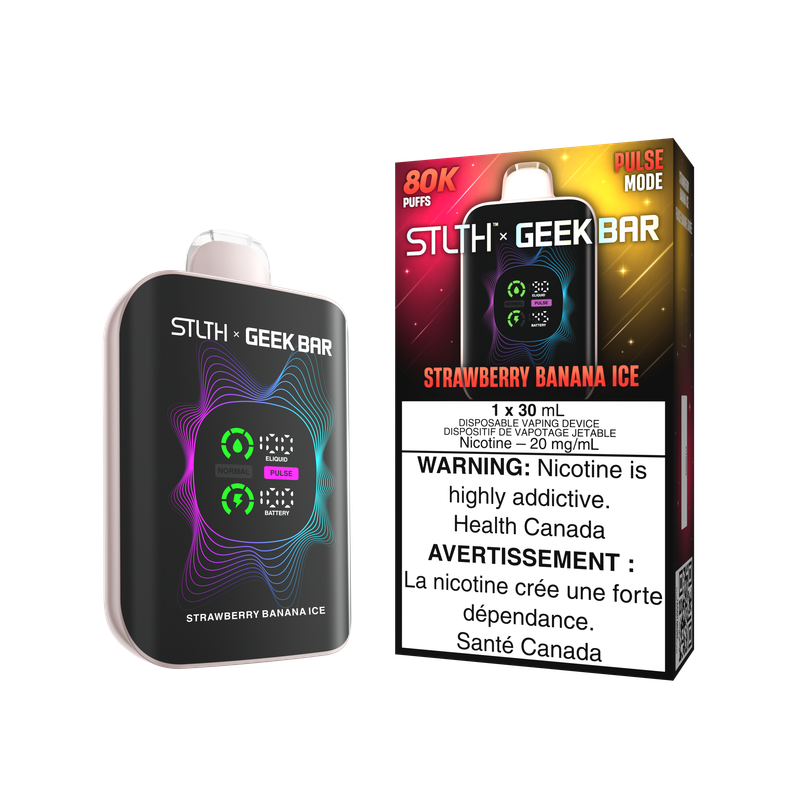STLTH x Geek Bar 80K Strawberry Banana Ice