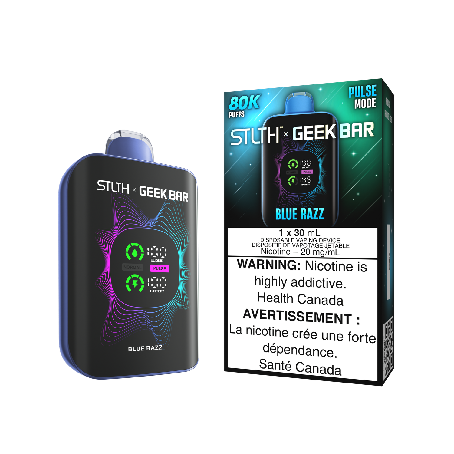 STLTH x Geek Bar 80K Blue Razz