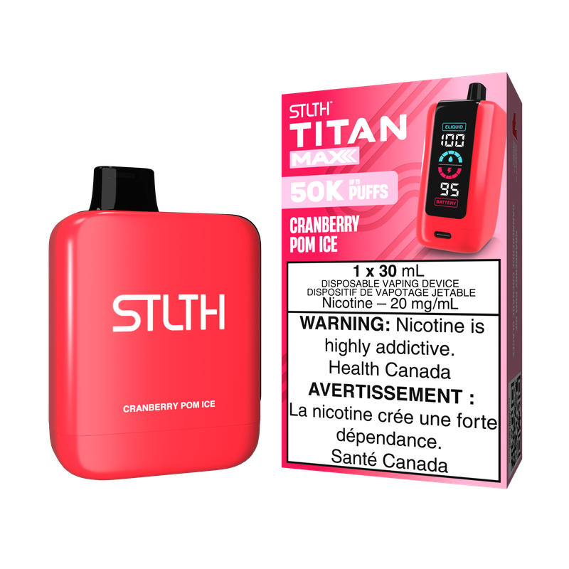 Stlth Titan Max 50k Cranberry Pom Ice