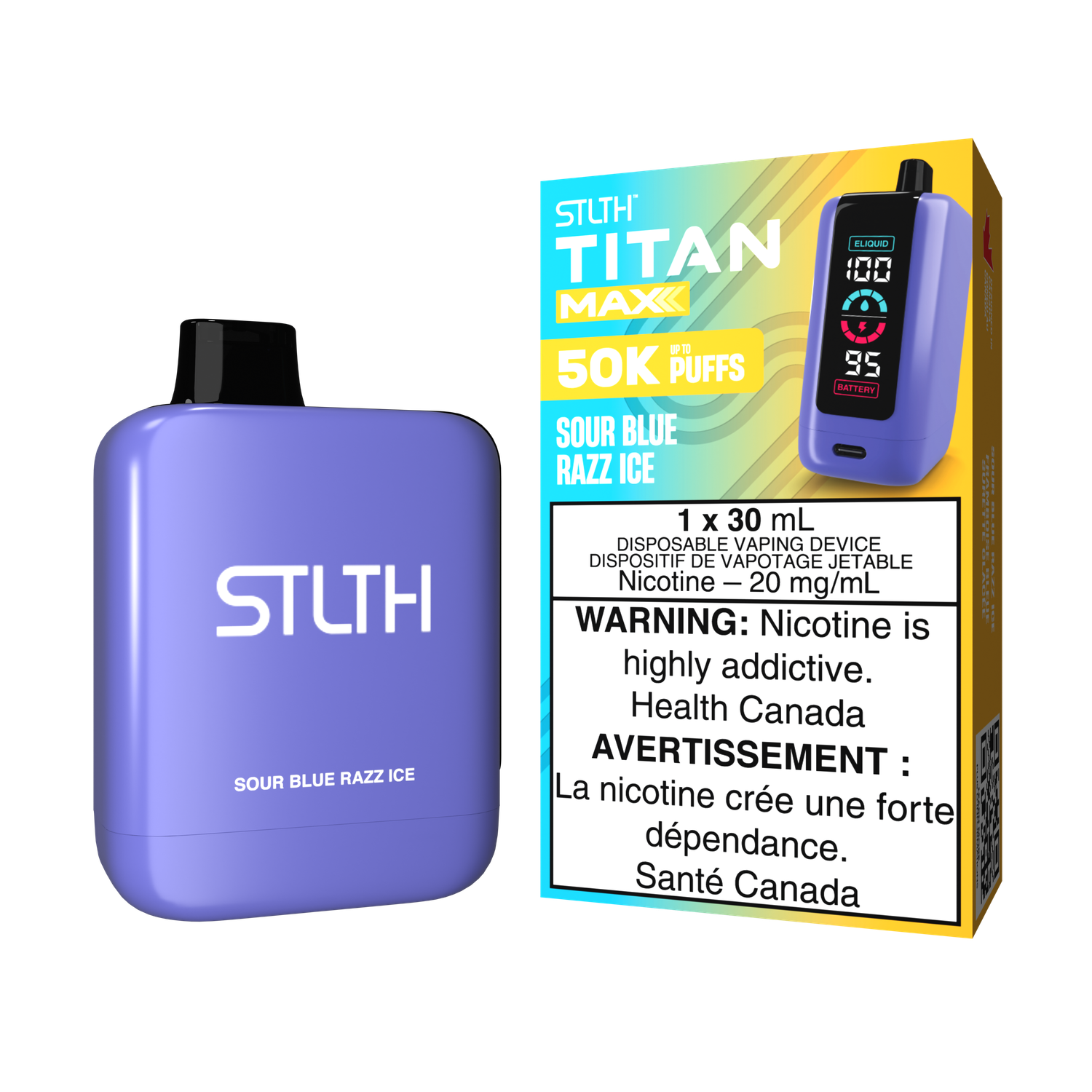 Stlth Titan Max 50k Sour Blue Razz Ice