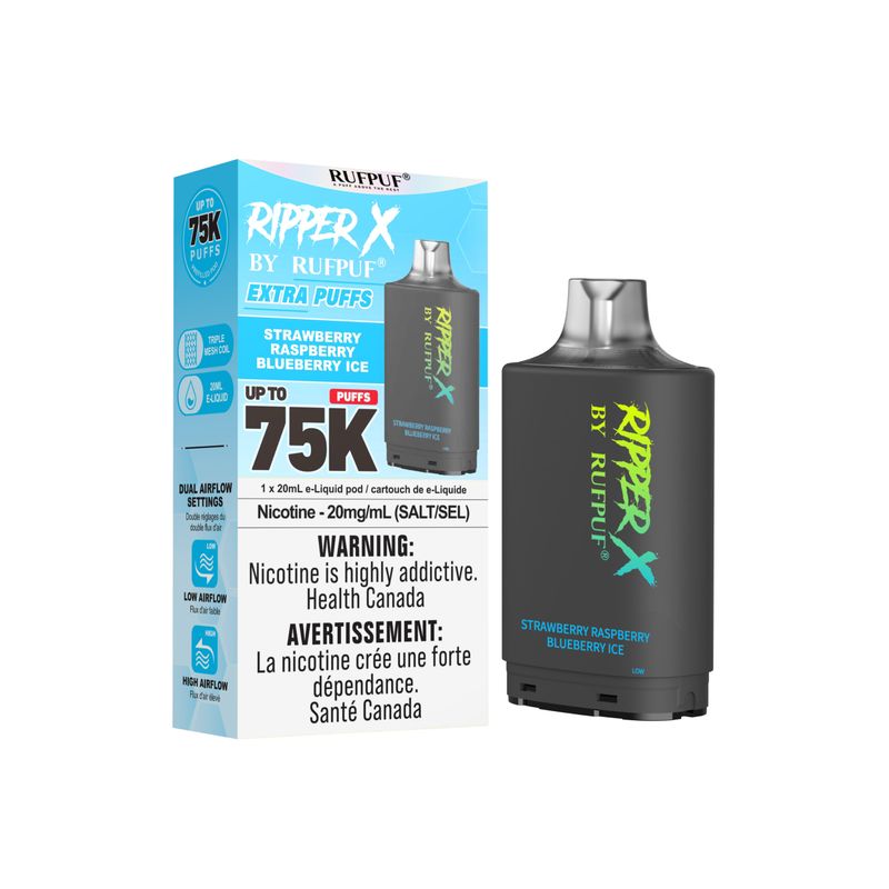 Ripper X 75K Strawberry Raspberry Blueberry Ice