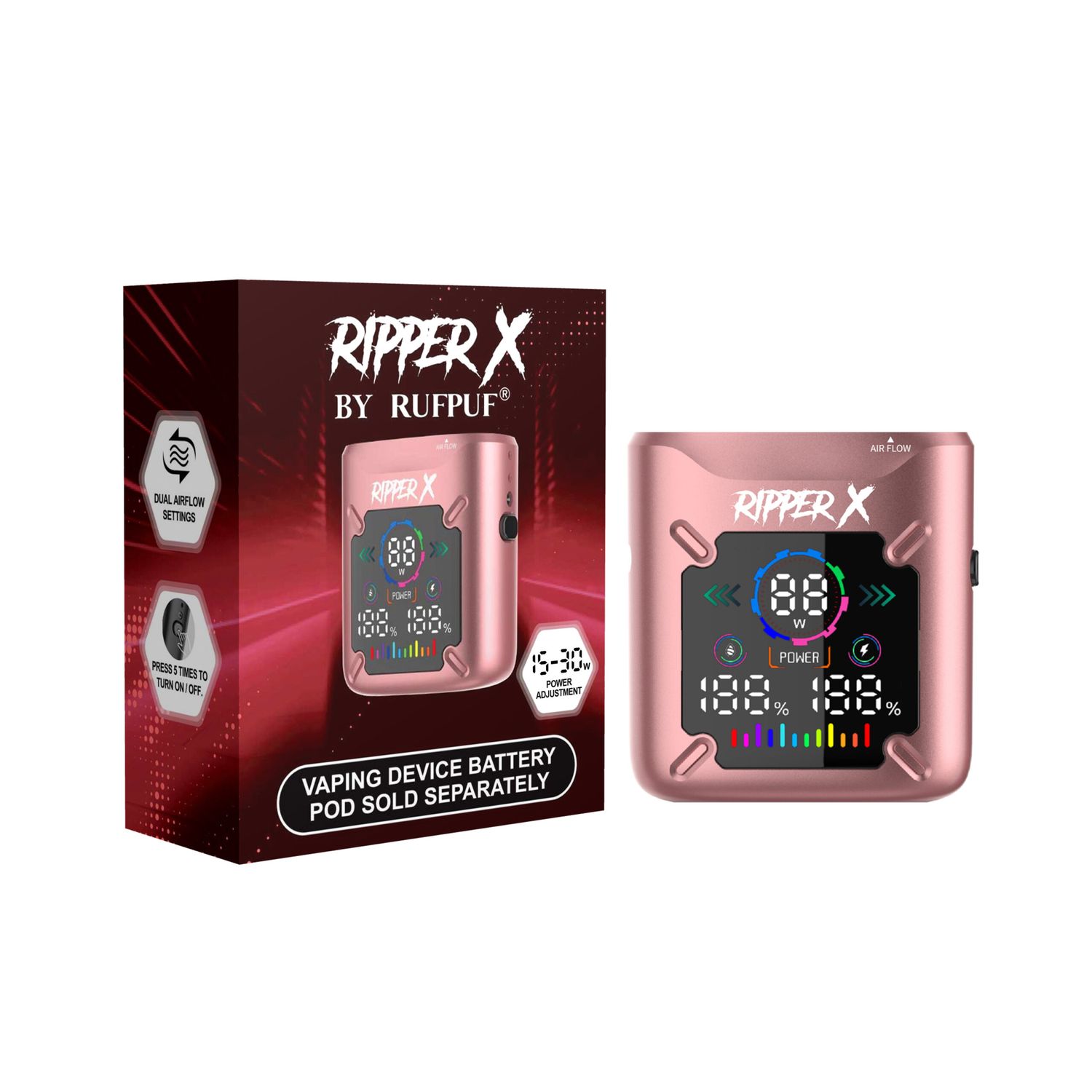 Ripper X Ultra Battery Metallic Pink