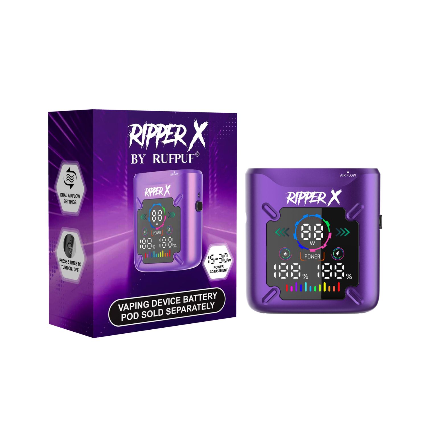 Ripper X Ultra Battery Metallic Purple
