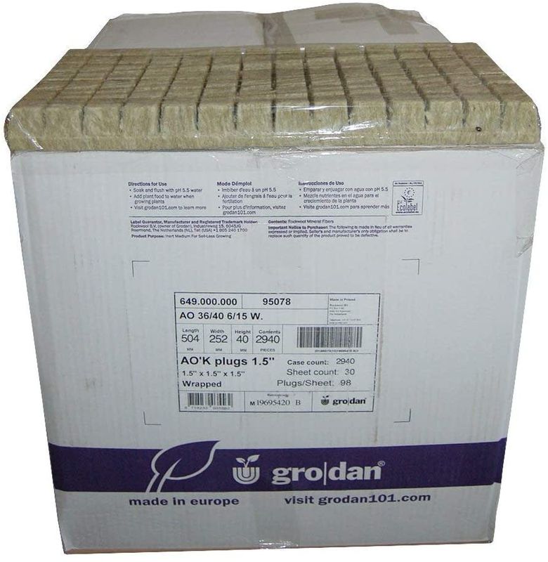 Grodan A-OK Starter Plugs 1.5&quot; (30/Case)