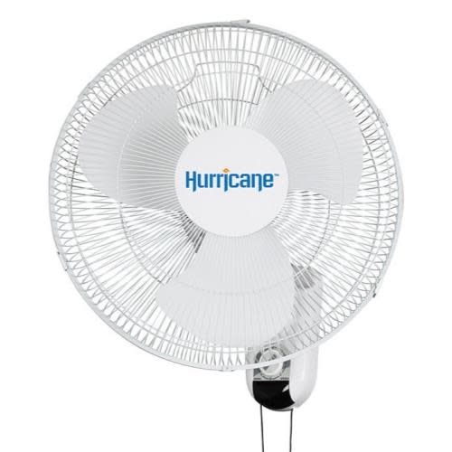 Hurricane Classic Oscillating Wall Mount Fan 16&quot; White