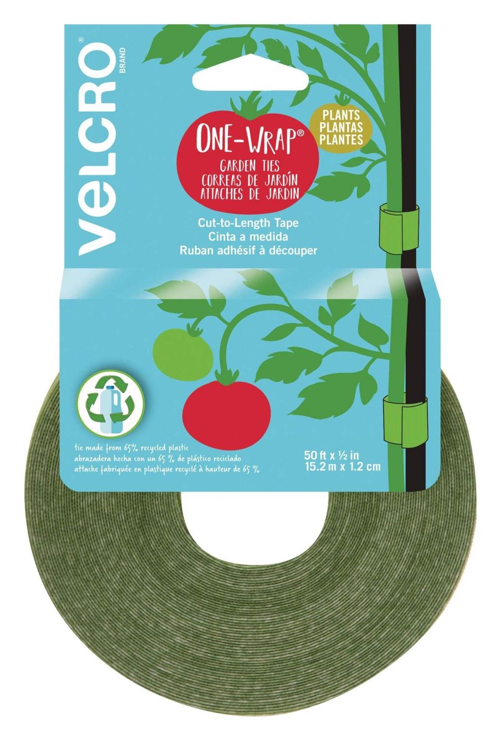 Velcro One-Wrap Plant Tie Roll 50&#39; x 1/2&quot;