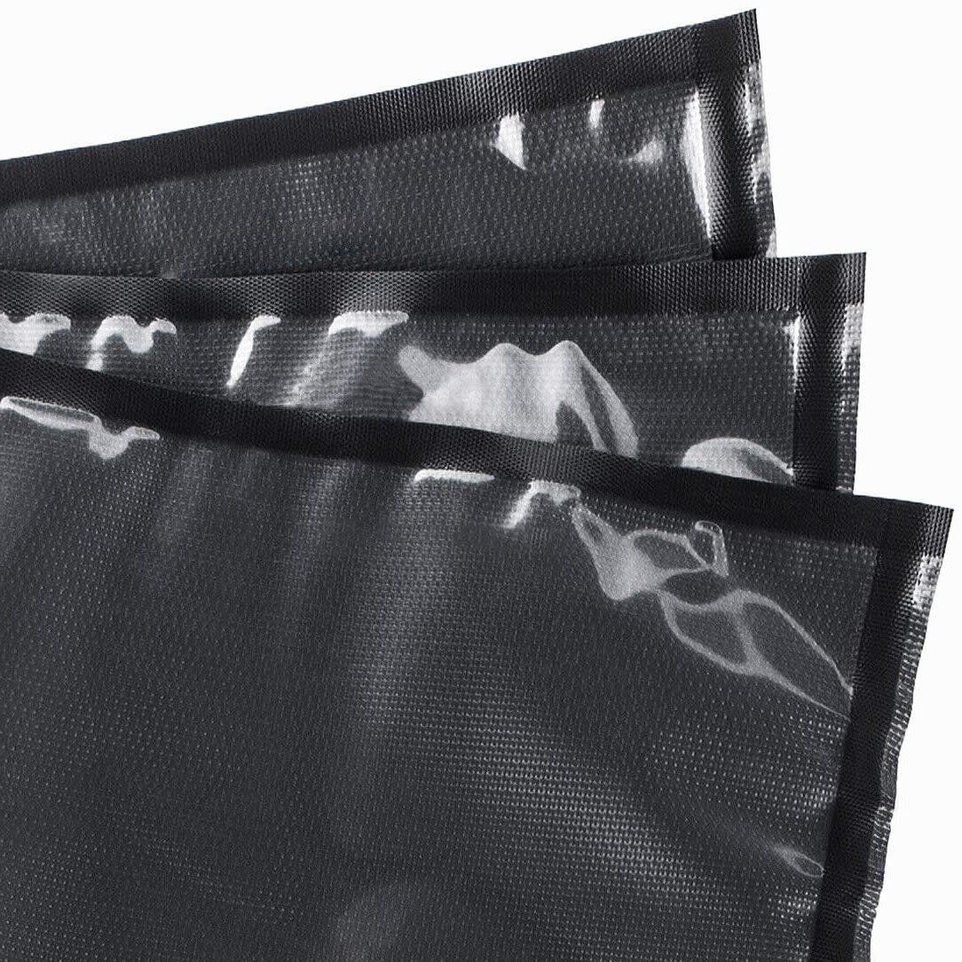 Zoompak BLACK &amp; CLEAR Vacuum Seal Storage Bag 1lb 100/box  20&quot; x11&quot;