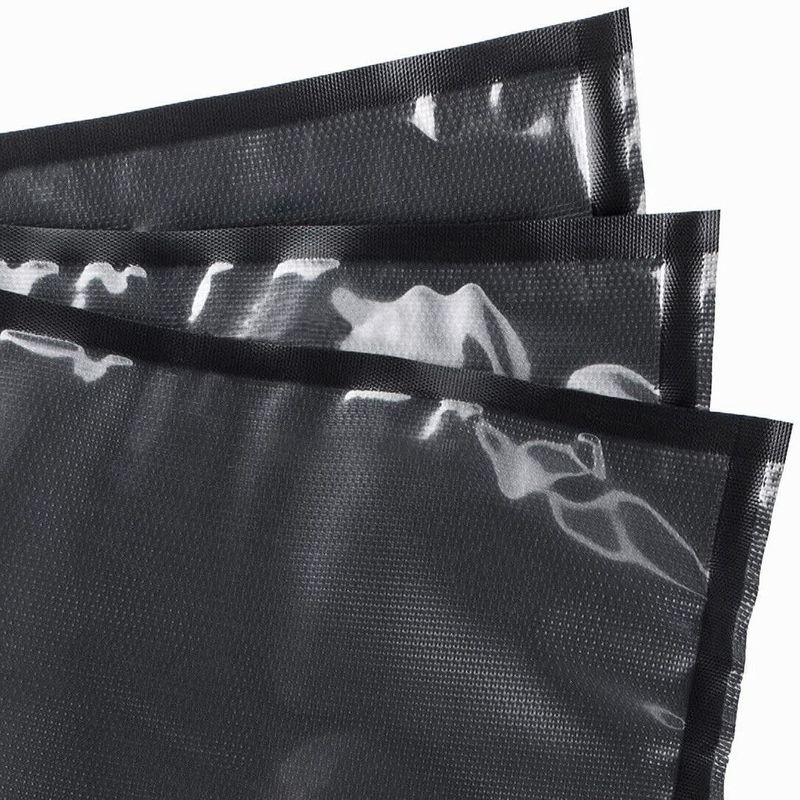 Zoompak BLACK &amp; CLEAR Vacuum Seal Storage Bag 1lb 100/box  20&quot; x11&quot;
