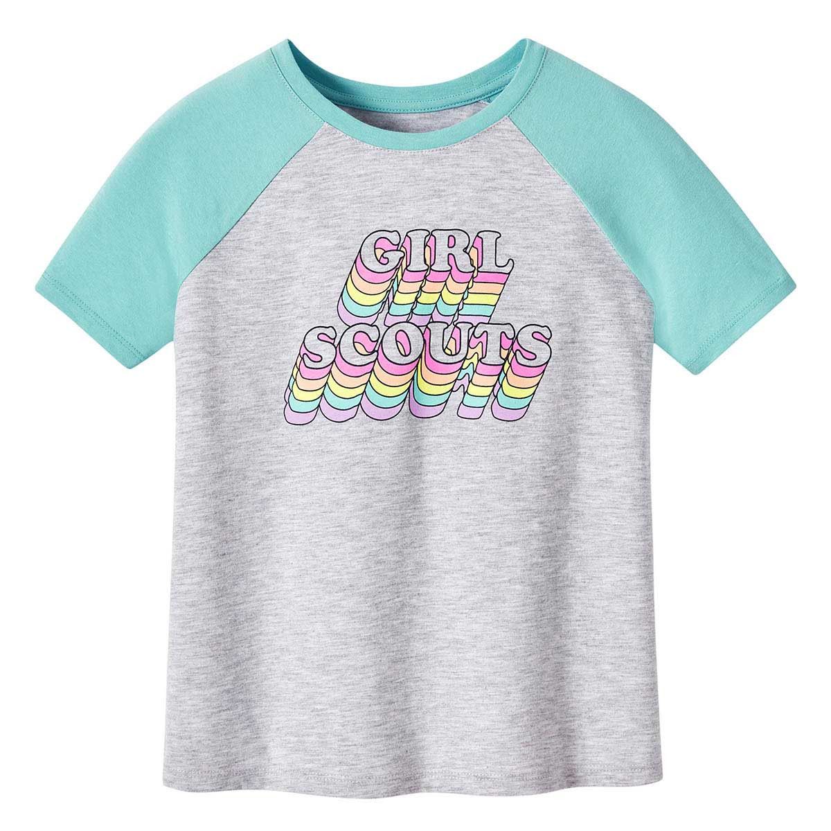 Girls' Rainbow Baseball T-Shirt