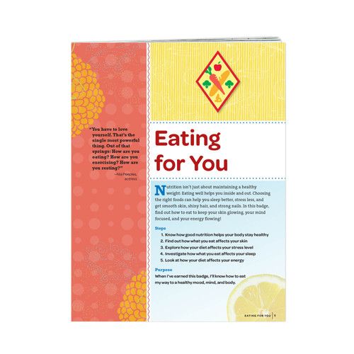 CADETTE EATING FOR YOU BADGE REQUIREMENTS pamphlet