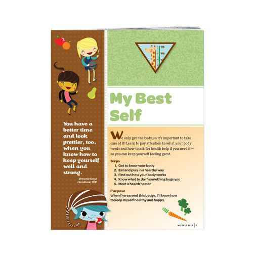 BROWNIE MY BEST SELF BADGE REQUIREMENTS pamphlet
