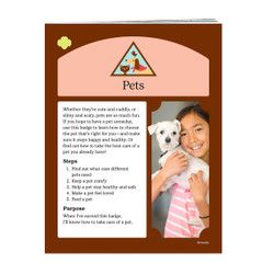 BROWNIE PETS BADGE REQUIREMENT pamphlet