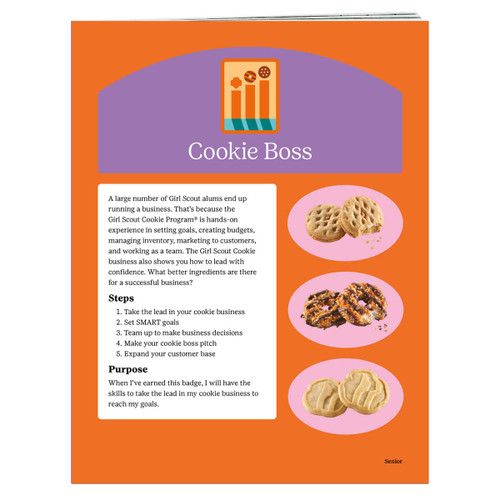 SENIOR COOKIE BOSS BADGE REQUIREMENT pamphlet