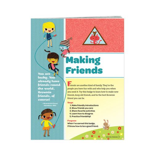 BROWNIE MAKING FRIENDS BADGE REQUIREMENT pamphlet