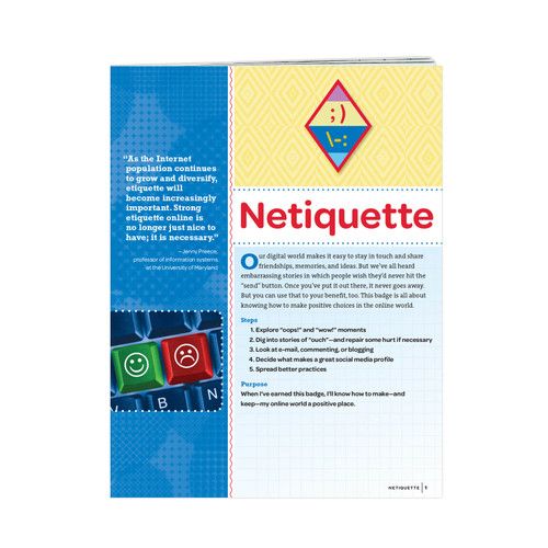 CADETTE NETIQUETTE BADGE REQUIREMENTS pamphlet