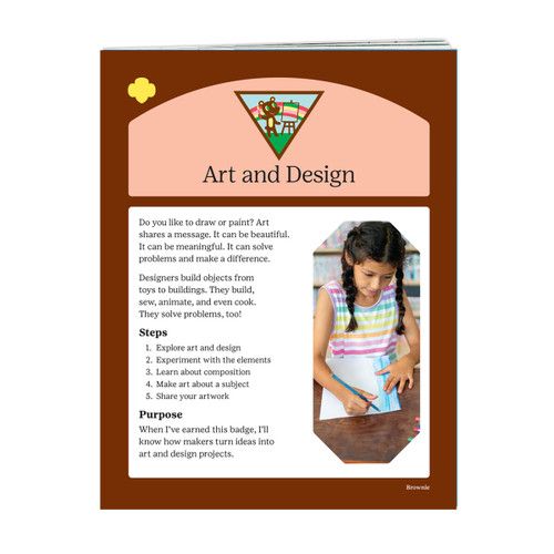 BROWNIE ART AND DESIGN BADGE REQ PAMPHLET