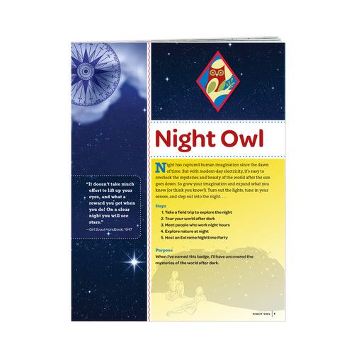 CADETTE NIGHT OWL BADGE REQUIREMENTS pamphlet