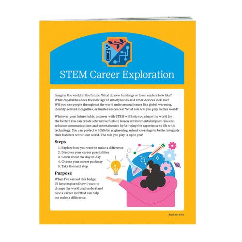 AMBASSADOR STEM CAREER EXPLORATION BADGE REQUIREMENTS pamphlet