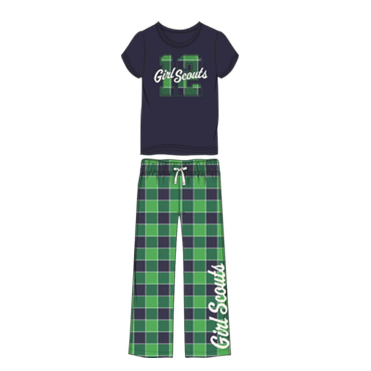 Classic Girl Scouts Pajama Set - Adult, Size: XS