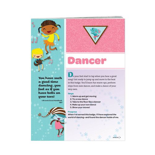 BROWNIE DANCER BADGE REQUIREMENTS pamphlet