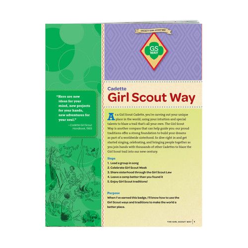 CADETTE GIRL SCOUTS WAY BADGE REQ