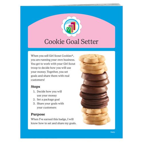 DAISY COOKIE GOAL SETTER BADGE REQUIREMENTS pamphlet