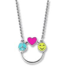 CHARM IT CHARM CATCHER NECKLACE-Peace, Love, Emoji