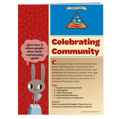 Brownie Celebrating Community Badge Requirement Pamphlet