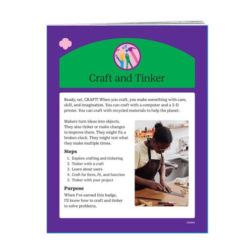 JUNIOR CRAFT AND TINKER BADGE Pamphlet