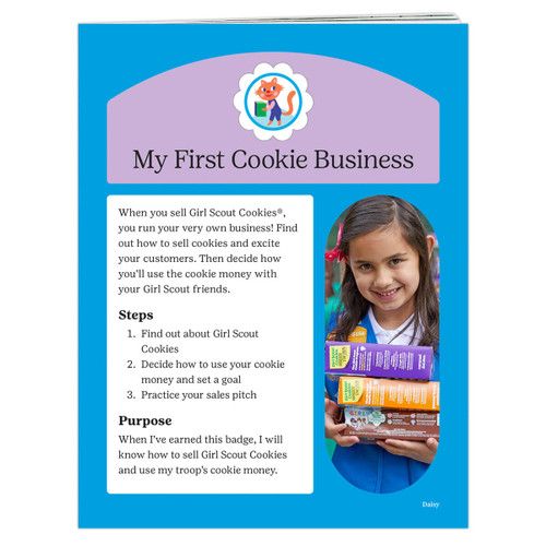 DAISY MY FIRST COOKIE BUSINESS BADGE REQUIREMENTS pamphlet