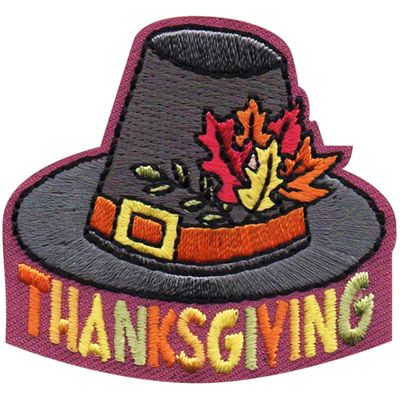 Thanksgiving - (Pilgrim Hat) Fun Patch