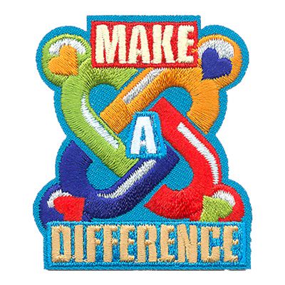 MAKE A DIFFERENCE FUN PATCH