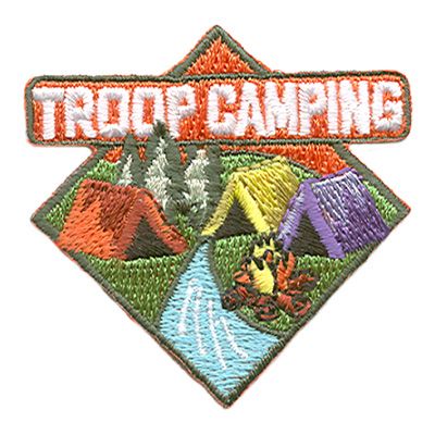 Troop Camping - (Tents) Fun Patch
