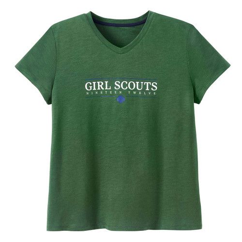Women's Girl Scout EST VNeck TShirt SM