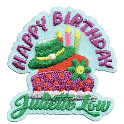 Happy Birthday Juliette Low Fun Patch