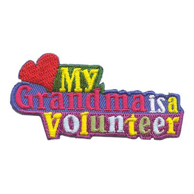 MY GRANDMA IS A VOLUNTEER FUN PATCH