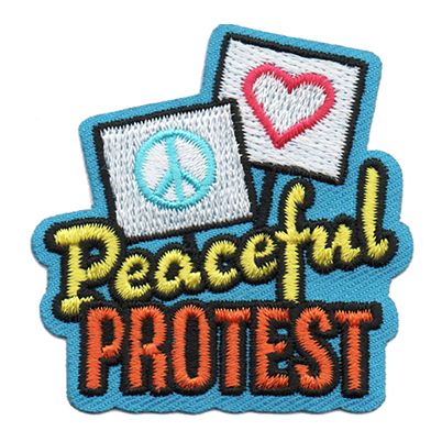 Peaceful Protest  Fun Patch
