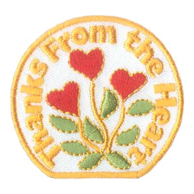 THANKS FROM THE HEART red heart flowers
