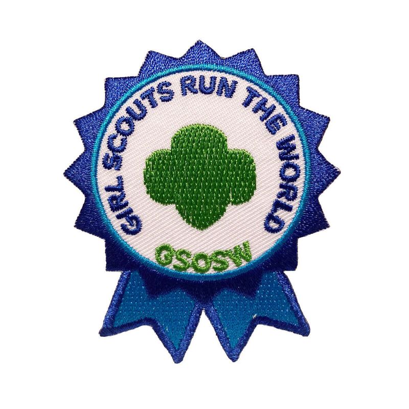 GSOSW Girl Scouts Run The World Patch