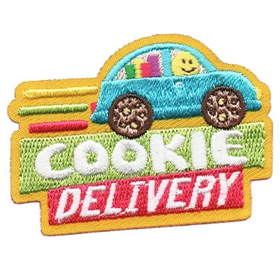 Cookie Delivery - (Blue Car) Fun Patch