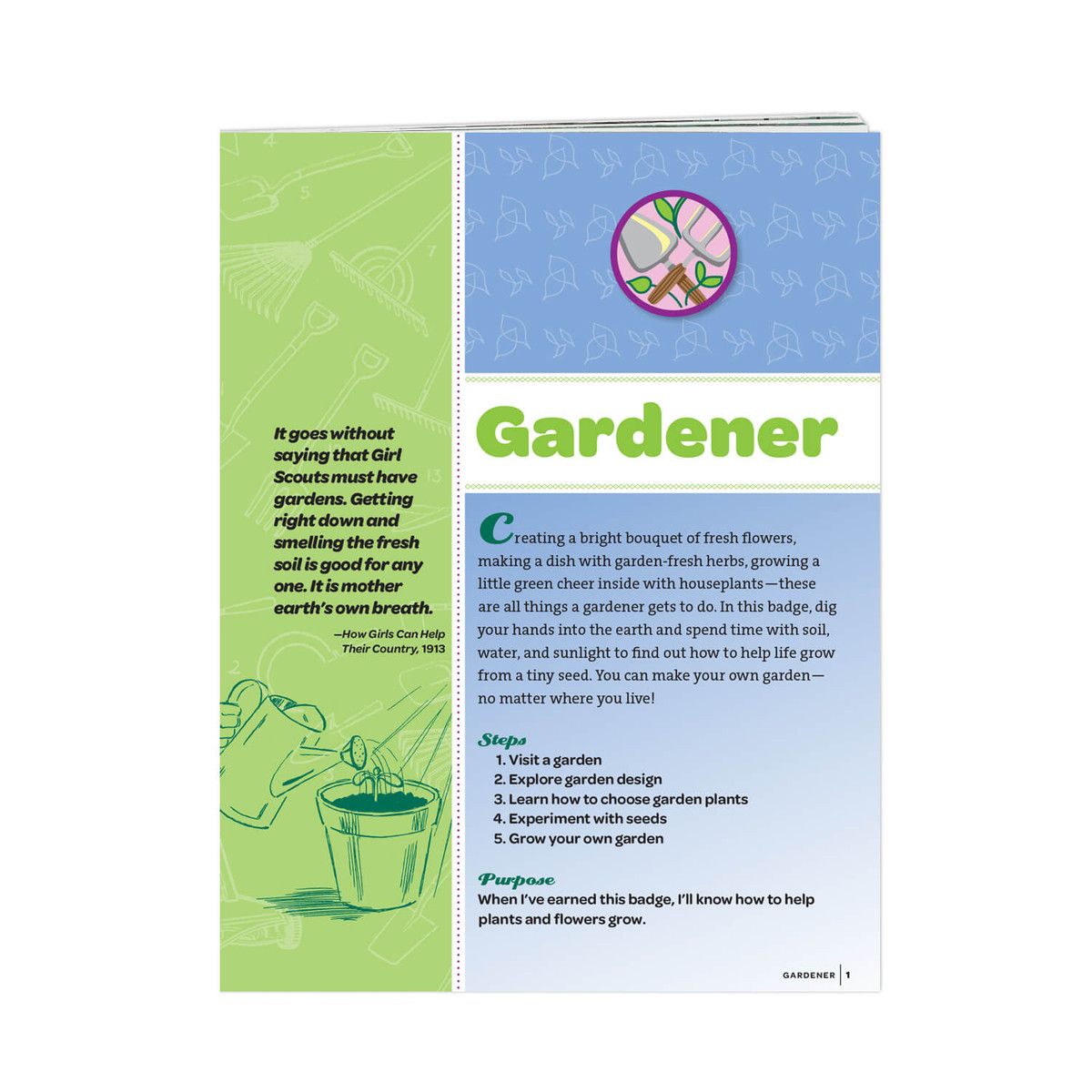 JUNIOR GARDENER BADGE REQUIREMENTS pamphlet