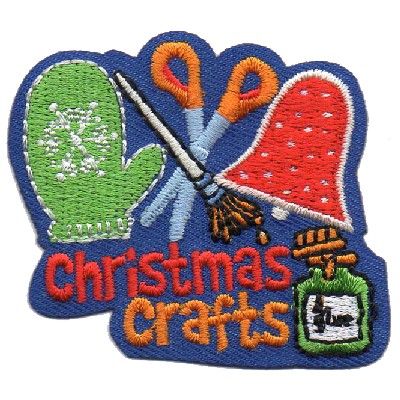 Christmas Crafts - (Mitten, Bell, Glue) Fun Patch