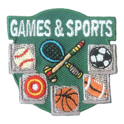 GAMES &amp; SPORTS FUN PATCH-NO Reorder