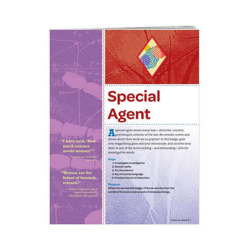 CADETTE SPECIAL AGENT BADGE REQUIREMENTS pamphlet