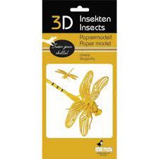 3-D PAPER MODEL, Dragonfly