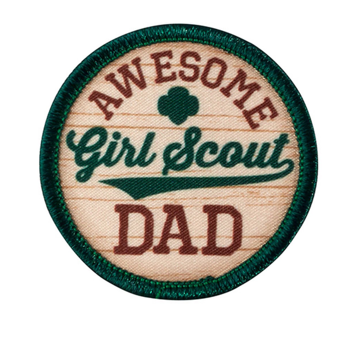 Awesome Girl Scout Dad Sew-On Patch